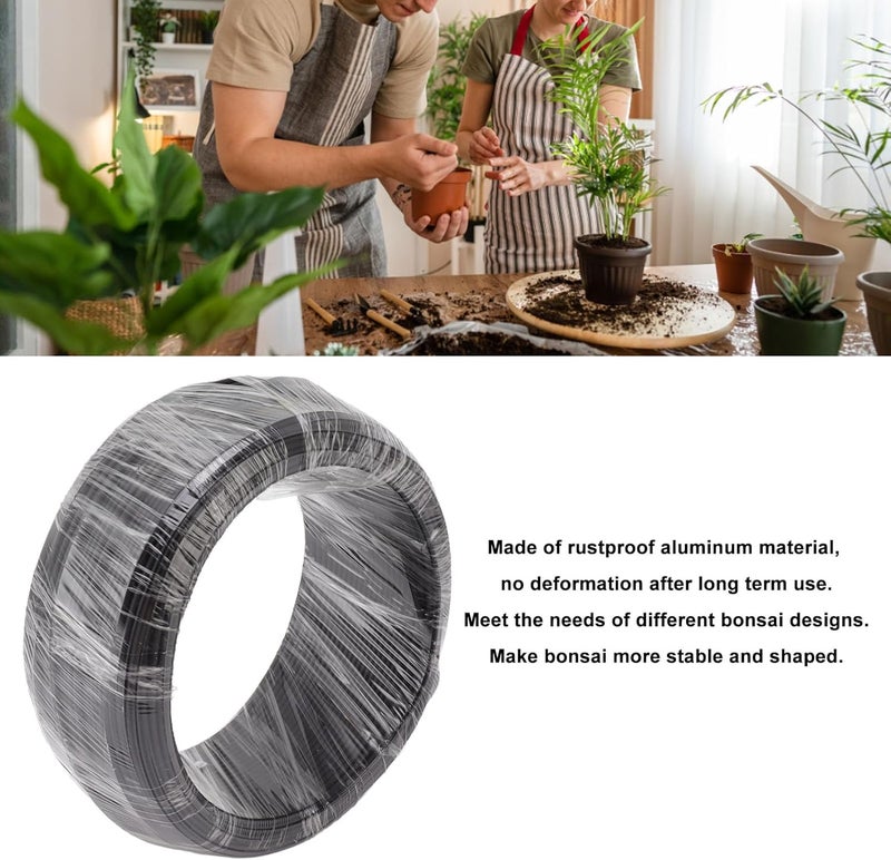 Sorandy Aluminum Training Wire, 500g Black Bendable Thick Metal Wire with Resistant, Wire and, Tree Wire for Garden, Horticulture, Landscape, Planting (4.0mm) - Image 5